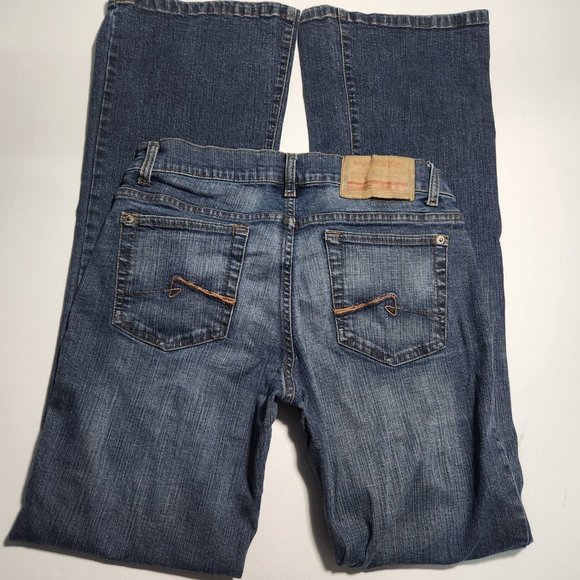 Angel Blue Jeans Story Bootcut Jeans Juniors Size 7 Blue Denim Jeans Stretch - Picture 3 of 6